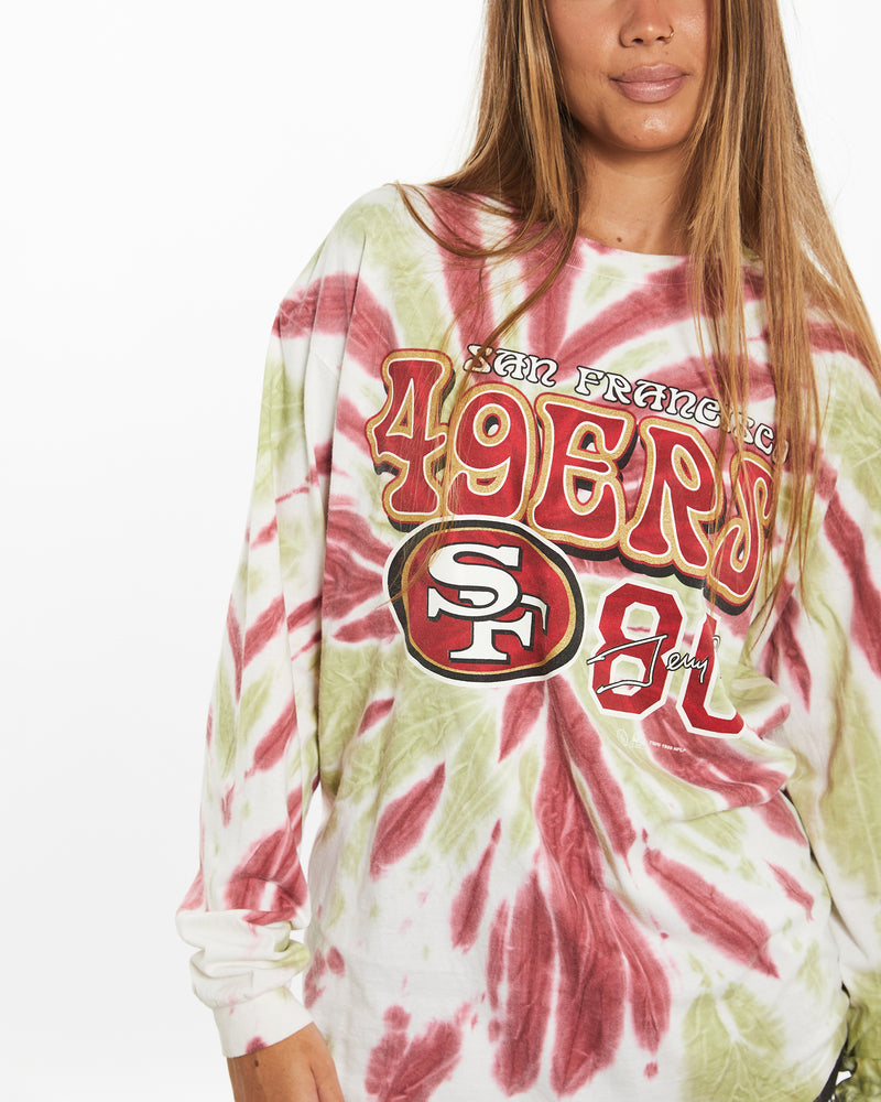 Vintage 1999 NFL San Francisco 49ers Long Sleeve Tie Dye Tee <br>M , The Real Deal , newtown, sydney, australia, thrift store, opshop, preloved, secondhand, sustainable, retro, antique, 70s, 80s, 90s, 2000s, 00s, fashion, clothing, streetwear, trendy, garment, style, boutique, store, shop, archive, sale, cheap, best, top
