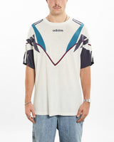 Vintage 80s Adidas Tee <br>XL , The Real Deal , newtown, sydney, australia, thrift store, opshop, preloved, secondhand, sustainable, retro, antique, 70s, 80s, 90s, 2000s, 00s, fashion, clothing, streetwear, trendy, garment, style, boutique, store, shop, archive, sale, cheap, best, top