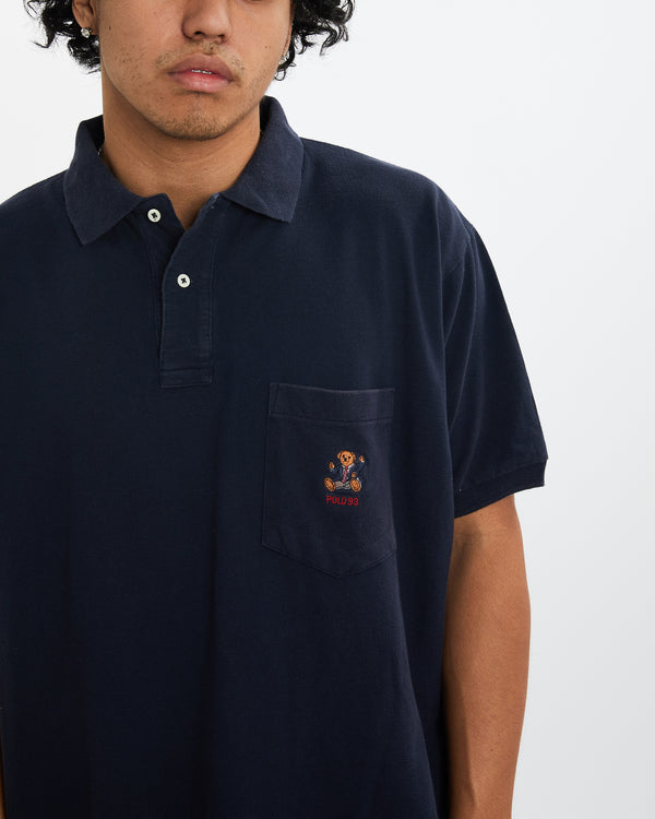 90s Ralph Lauren Polo Bear Polo Shirt <br>L