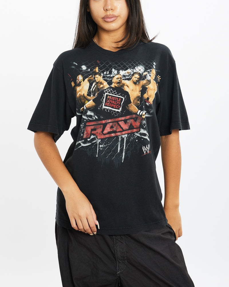 Vintage WWE Raw Wrestling Tee <br>S , The Real Deal , newtown, sydney, australia, thrift store, opshop, preloved, secondhand, sustainable, retro, antique, 70s, 80s, 90s, 2000s, 00s, fashion, clothing, streetwear, trendy, garment, style, boutique, store, shop, archive, sale, cheap, best, top