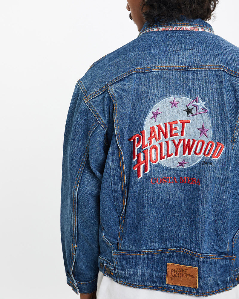 90s Planet Hollywood 'Costa Mesa' Denim Jacket <br>S