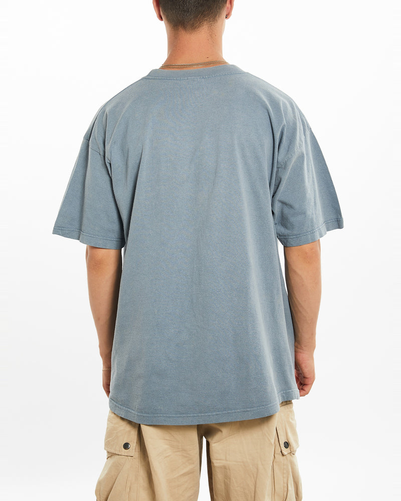 Vintage 1996 Born To Be Free' Wolf Wildlife Tee <br>L , The Real Deal , newtown, sydney, australia, thrift store, opshop, preloved, secondhand, sustainable, retro, antique, 70s, 80s, 90s, 2000s, 00s, fashion, clothing, streetwear, trendy, garment, style, boutique, store, shop, archive, sale, cheap, best, top