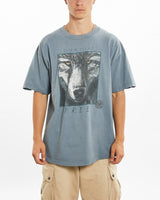 Vintage 1996 Born To Be Free' Wolf Wildlife Tee <br>L , The Real Deal , newtown, sydney, australia, thrift store, opshop, preloved, secondhand, sustainable, retro, antique, 70s, 80s, 90s, 2000s, 00s, fashion, clothing, streetwear, trendy, garment, style, boutique, store, shop, archive, sale, cheap, best, top