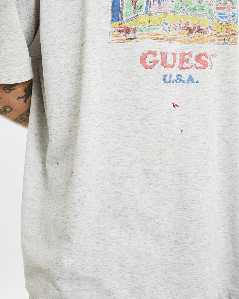 Vintage 1994 Guess USA 'Texas' Tee <br>L , The Real Deal , newtown, sydney, australia, thrift store, opshop, preloved, secondhand, sustainable, retro, antique, 70s, 80s, 90s, 2000s, 00s, fashion, clothing, streetwear, trendy, garment, style, boutique, store, shop, archive, sale, cheap, best, top
