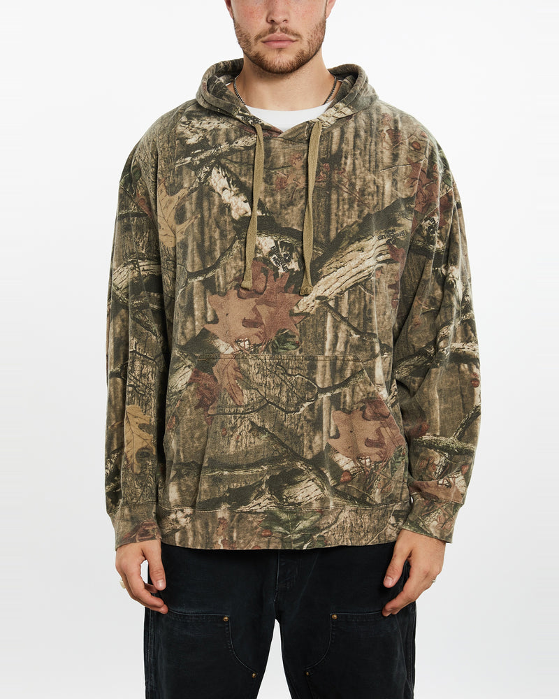 Vintage Realtree Camo Hooded Sweatshirt <br>XL , The Real Deal , newtown, sydney, australia, thrift store, opshop, preloved, secondhand, sustainable, retro, antique, 70s, 80s, 90s, 2000s, 00s, fashion, clothing, streetwear, trendy, garment, style, boutique, store, shop, archive, sale, cheap, best, top