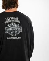 Harley Davidson Long Sleeve Tee <br>XXL , The Real Deal , newtown, sydney, australia, thrift store, opshop, preloved, secondhand, sustainable, retro, antique, 70s, 80s, 90s, 2000s, 00s, fashion, clothing, streetwear, trendy, garment, style, boutique, store, shop, archive, sale, cheap, best, top