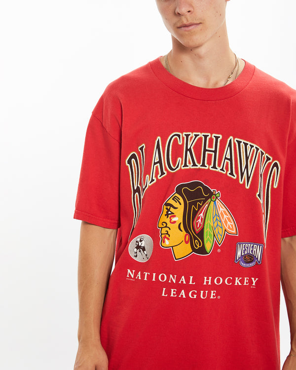 90s NHL Chicago Blackhawks Tee <br>L