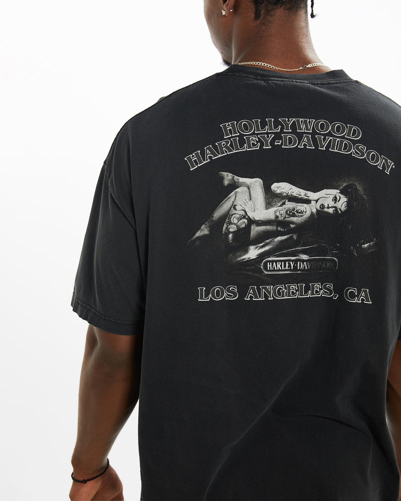 Vintage Harley Davidson Tee <br>XL , The Real Deal , newtown, sydney, australia, thrift store, opshop, preloved, secondhand, sustainable, retro, antique, 70s, 80s, 90s, 2000s, 00s, fashion, clothing, streetwear, trendy, garment, style, boutique, store, shop, archive, sale, cheap, best, top