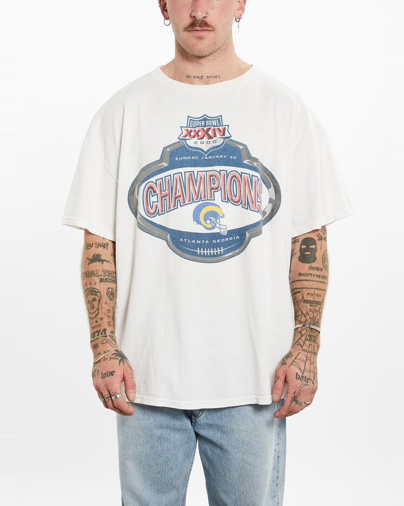 Vintage NFL St. Louis Rams Tee <br>XL , The Real Deal , newtown, sydney, australia, thrift store, opshop, preloved, secondhand, sustainable, retro, antique, 70s, 80s, 90s, 2000s, 00s, fashion, clothing, streetwear, trendy, garment, style, boutique, store, shop, archive, sale, cheap, best, top