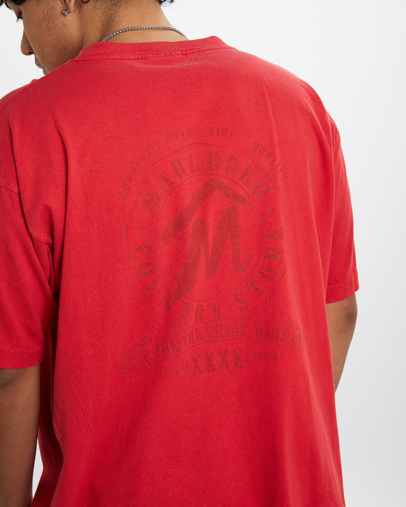 Vintage 90s Marlboro Cigarettes Pocket Tee <br>L , The Real Deal , newtown, sydney, australia, thrift store, opshop, preloved, secondhand, sustainable, retro, antique, 70s, 80s, 90s, 2000s, 00s, fashion, clothing, streetwear, trendy, garment, style, boutique, store, shop, archive, sale, cheap, best, top