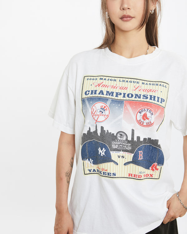 Vintage MLB Yankees vs Red Sox Tee <br>S