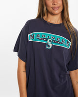 Vintage MLB Seattle Mariners Tee <br>M , The Real Deal , newtown, sydney, australia, thrift store, opshop, preloved, secondhand, sustainable, retro, antique, 70s, 80s, 90s, 2000s, 00s, fashion, clothing, streetwear, trendy, garment, style, boutique, store, shop, archive, sale, cheap, best, top