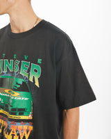 Vintage 90s Steve Kinser NASCAR Racing Tee <br>L , The Real Deal , newtown, sydney, australia, thrift store, opshop, preloved, secondhand, sustainable, retro, antique, 70s, 80s, 90s, 2000s, 00s, fashion, clothing, streetwear, trendy, garment, style, boutique, store, shop, archive, sale, cheap, best, top