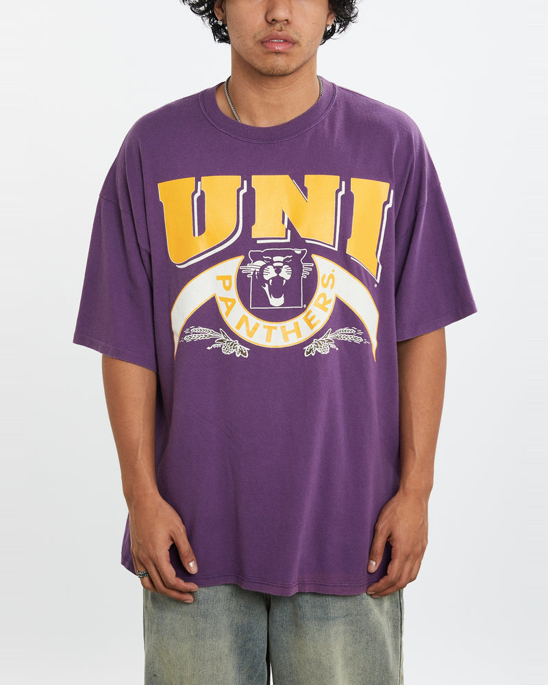 Vintage 90s NCAA University Of Northern Iowa Panthers Tee <br>L , The Real Deal , newtown, sydney, australia, thrift store, opshop, preloved, secondhand, sustainable, retro, antique, 70s, 80s, 90s, 2000s, 00s, fashion, clothing, streetwear, trendy, garment, style, boutique, store, shop, archive, sale, cheap, best, top