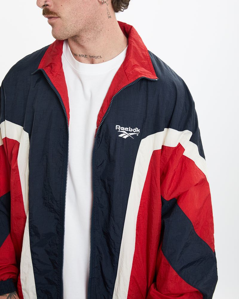 Vintage 90s Reebok Windbreaker Jacket <br>L , The Real Deal , newtown, sydney, australia, thrift store, opshop, preloved, secondhand, sustainable, retro, antique, 70s, 80s, 90s, 2000s, 00s, fashion, clothing, streetwear, trendy, garment, style, boutique, store, shop, archive, sale, cheap, best, top