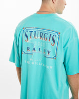 Vintage Sturgis Black Hills Motorcycle Rally Tee <br>XXL , The Real Deal , newtown, sydney, australia, thrift store, opshop, preloved, secondhand, sustainable, retro, antique, 70s, 80s, 90s, 2000s, 00s, fashion, clothing, streetwear, trendy, garment, style, boutique, store, shop, archive, sale, cheap, best, top