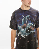 Vintage 90s Whale Wildlife Tee <br>XL , The Real Deal , newtown, sydney, australia, thrift store, opshop, preloved, secondhand, sustainable, retro, antique, 70s, 80s, 90s, 2000s, 00s, fashion, clothing, streetwear, trendy, garment, style, boutique, store, shop, archive, sale, cheap, best, top