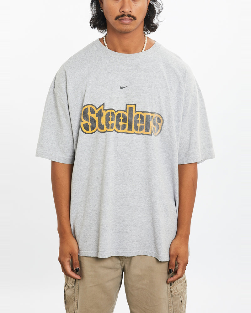 Vintage Nike NFL Pittsburgh Steelers Tee <br>XL , The Real Deal , newtown, sydney, australia, thrift store, opshop, preloved, secondhand, sustainable, retro, antique, 70s, 80s, 90s, 2000s, 00s, fashion, clothing, streetwear, trendy, garment, style, boutique, store, shop, archive, sale, cheap, best, top