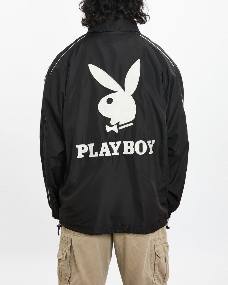 Vintage 90s Playboy Windbreaker Jacket <br>L , The Real Deal , newtown, sydney, australia, thrift store, opshop, preloved, secondhand, sustainable, retro, antique, 70s, 80s, 90s, 2000s, 00s, fashion, clothing, streetwear, trendy, garment, style, boutique, store, shop, archive, sale, cheap, best, top