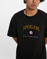 Vintage 90s NFL Pittsburgh Steelers Tee <br>L , The Real Deal , newtown, sydney, australia, thrift store, opshop, preloved, secondhand, sustainable, retro, antique, 70s, 80s, 90s, 2000s, 00s, fashion, clothing, streetwear, trendy, garment, style, boutique, store, shop, archive, sale, cheap, best, top