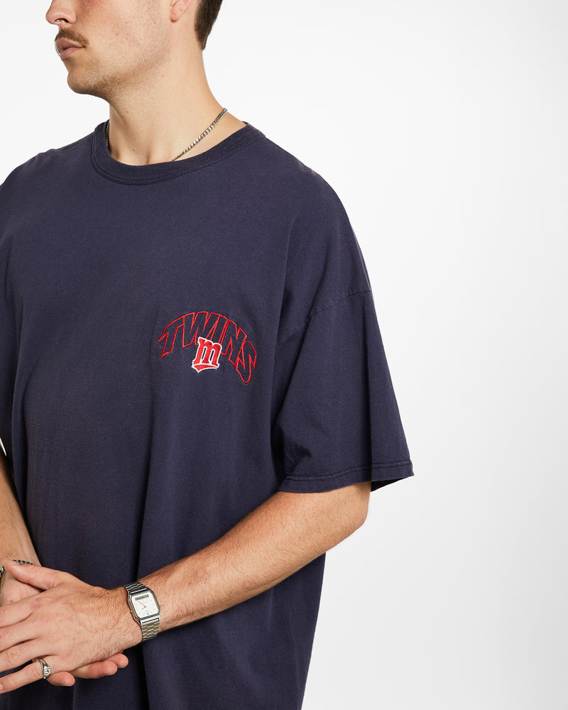 Vintage 90s MLB Minnesota Twins Tee <br>XL , The Real Deal , newtown, sydney, australia, thrift store, opshop, preloved, secondhand, sustainable, retro, antique, 70s, 80s, 90s, 2000s, 00s, fashion, clothing, streetwear, trendy, garment, style, boutique, store, shop, archive, sale, cheap, best, top