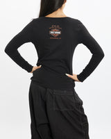Vintage Harley Davidson Long Sleeve Tee <br>S , The Real Deal , newtown, sydney, australia, thrift store, opshop, preloved, secondhand, sustainable, retro, antique, 70s, 80s, 90s, 2000s, 00s, fashion, clothing, streetwear, trendy, garment, style, boutique, store, shop, archive, sale, cheap, best, top