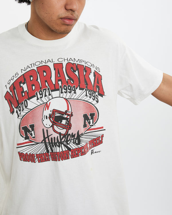 1995 NCAA University of Nebraska Huskers Tee <br>L