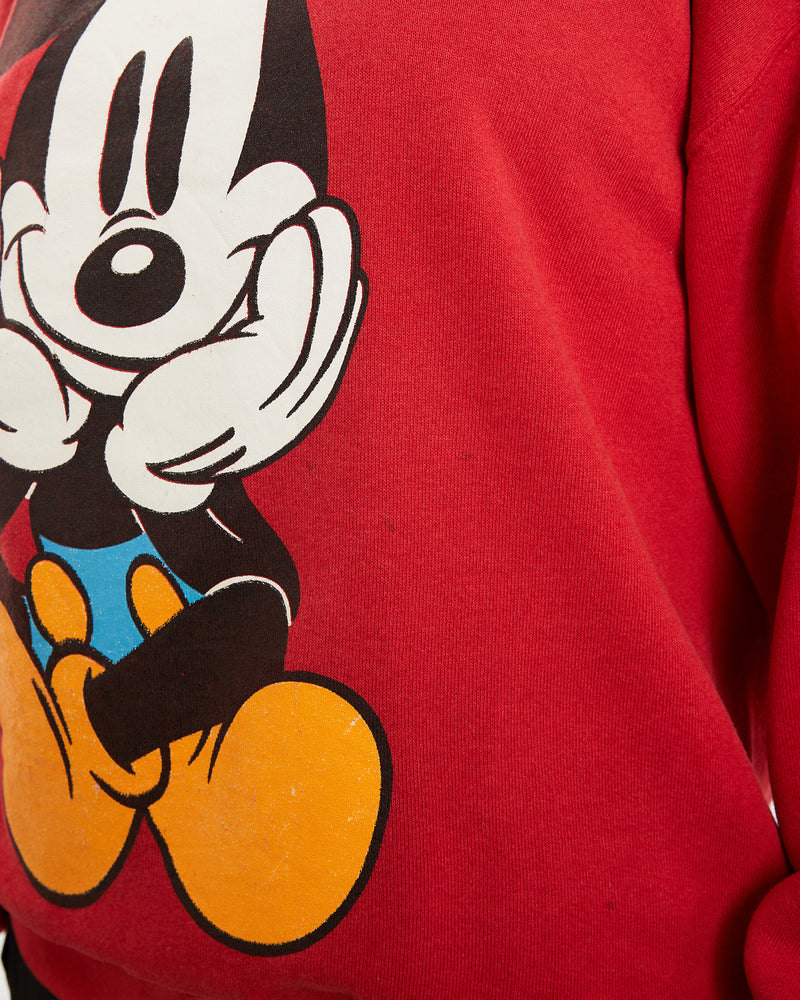 Vintage 90s Disney Mickey Mouse Sweatshirt <br>S , The Real Deal , newtown, sydney, australia, thrift store, opshop, preloved, secondhand, sustainable, retro, antique, 70s, 80s, 90s, 2000s, 00s, fashion, clothing, streetwear, trendy, garment, style, boutique, store, shop, archive, sale, cheap, best, top