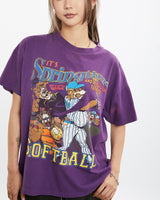 Vintage 1999 'It's Springtime' Softball Tee <br>S , The Real Deal , newtown, sydney, australia, thrift store, opshop, preloved, secondhand, sustainable, retro, antique, 70s, 80s, 90s, 2000s, 00s, fashion, clothing, streetwear, trendy, garment, style, boutique, store, shop, archive, sale, cheap, best, top