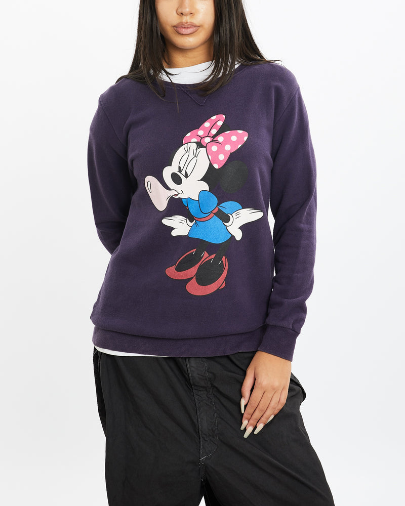 Vintage Disney Minnie Mouse Sweatshirt <br>S , The Real Deal , newtown, sydney, australia, thrift store, opshop, preloved, secondhand, sustainable, retro, antique, 70s, 80s, 90s, 2000s, 00s, fashion, clothing, streetwear, trendy, garment, style, boutique, store, shop, archive, sale, cheap, best, top