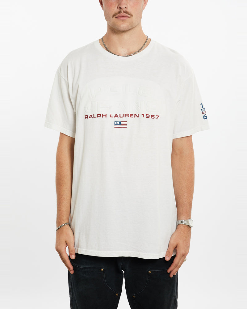 Vintage 90s Ralph Lauren Polo Jeans Co. Tee <br>XL , The Real Deal , newtown, sydney, australia, thrift store, opshop, preloved, secondhand, sustainable, retro, antique, 70s, 80s, 90s, 2000s, 00s, fashion, clothing, streetwear, trendy, garment, style, boutique, store, shop, archive, sale, cheap, best, top