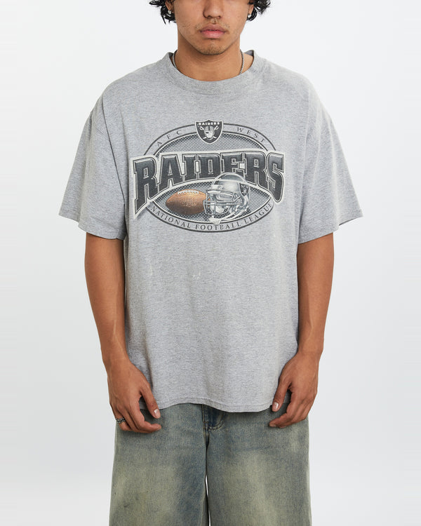 Vintage NFL Los Angeles Raiders Tee <br>L , The Real Deal , newtown, sydney, australia, thrift store, opshop, preloved, secondhand, sustainable, retro, antique, 70s, 80s, 90s, 2000s, 00s, fashion, clothing, streetwear, trendy, garment, style, boutique, store, shop, archive, sale, cheap, best, top
