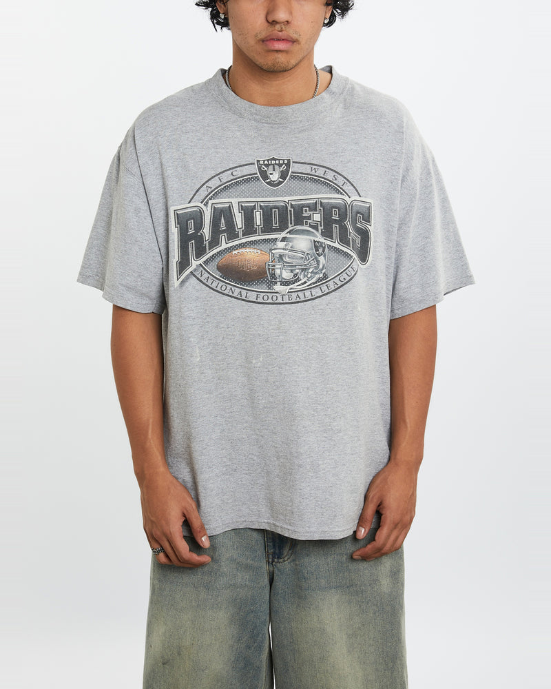 Vintage NFL Los Angeles Raiders Tee <br>L , The Real Deal , newtown, sydney, australia, thrift store, opshop, preloved, secondhand, sustainable, retro, antique, 70s, 80s, 90s, 2000s, 00s, fashion, clothing, streetwear, trendy, garment, style, boutique, store, shop, archive, sale, cheap, best, top