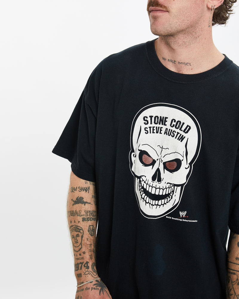 Vintage WWE Stone Cold Steve Austin Wrestling Tee <br>L , The Real Deal , newtown, sydney, australia, thrift store, opshop, preloved, secondhand, sustainable, retro, antique, 70s, 80s, 90s, 2000s, 00s, fashion, clothing, streetwear, trendy, garment, style, boutique, store, shop, archive, sale, cheap, best, top