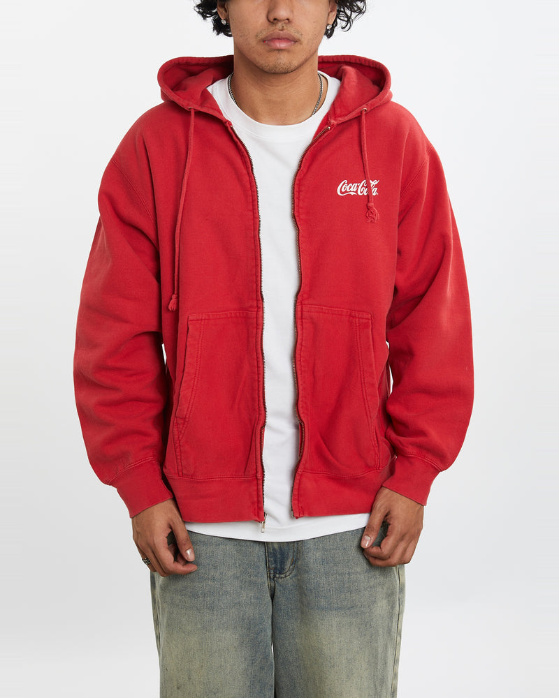 90s Coca Cola Hooded Sweatshirt <br>L