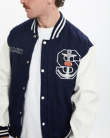 Vintage Seamen Football Varsity Jacket <br>L , The Real Deal , newtown, sydney, australia, thrift store, opshop, preloved, secondhand, sustainable, retro, antique, 70s, 80s, 90s, 2000s, 00s, fashion, clothing, streetwear, trendy, garment, style, boutique, store, shop, archive, sale, cheap, best, top