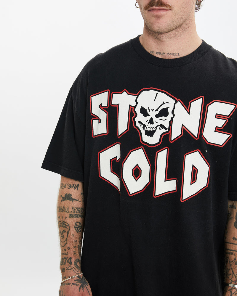 Vintage WWE Stone Cold Steve Austin Wrestling Tee <br>L , The Real Deal , newtown, sydney, australia, thrift store, opshop, preloved, secondhand, sustainable, retro, antique, 70s, 80s, 90s, 2000s, 00s, fashion, clothing, streetwear, trendy, garment, style, boutique, store, shop, archive, sale, cheap, best, top