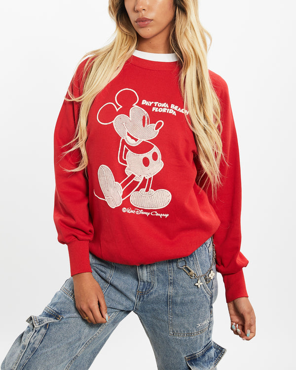 80s Disney Mickey Mouse Daytona Beach Florida Sweatshirt <br>XS