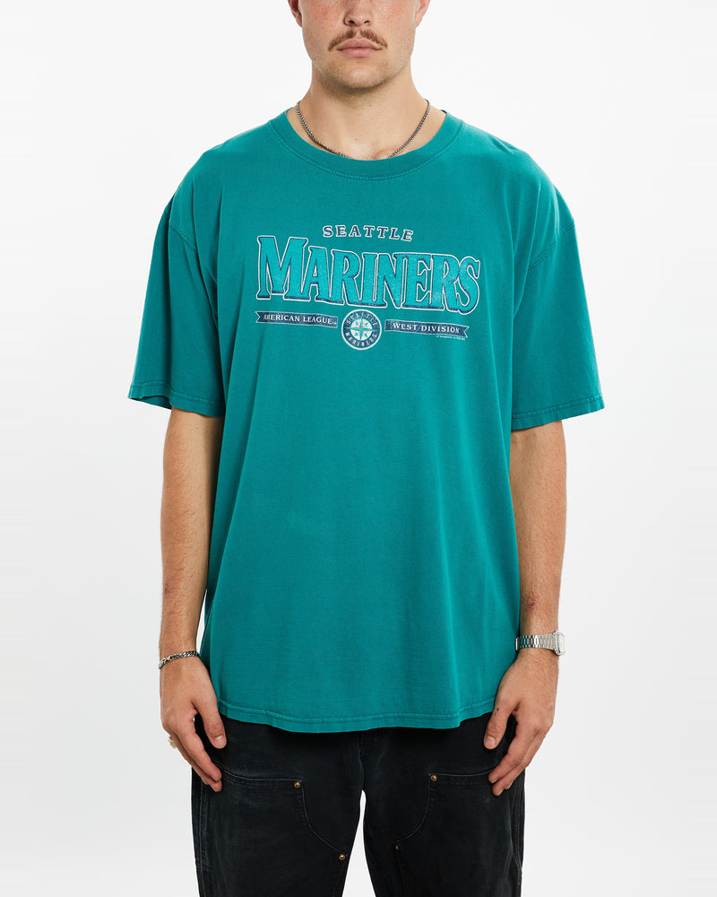 Vintage MLB Seattle Mariners Tee <br>XL , The Real Deal , newtown, sydney, australia, thrift store, opshop, preloved, secondhand, sustainable, retro, antique, 70s, 80s, 90s, 2000s, 00s, fashion, clothing, streetwear, trendy, garment, style, boutique, store, shop, archive, sale, cheap, best, top