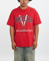 Vintage 1998 MLB Philadelphia Phillies Tee <br>L , The Real Deal , newtown, sydney, australia, thrift store, opshop, preloved, secondhand, sustainable, retro, antique, 70s, 80s, 90s, 2000s, 00s, fashion, clothing, streetwear, trendy, garment, style, boutique, store, shop, archive, sale, cheap, best, top