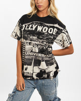 Vintage 90s Hollywood California All Over Print Tee <br>XS , The Real Deal , newtown, sydney, australia, thrift store, opshop, preloved, secondhand, sustainable, retro, antique, 70s, 80s, 90s, 2000s, 00s, fashion, clothing, streetwear, trendy, garment, style, boutique, store, shop, archive, sale, cheap, best, top