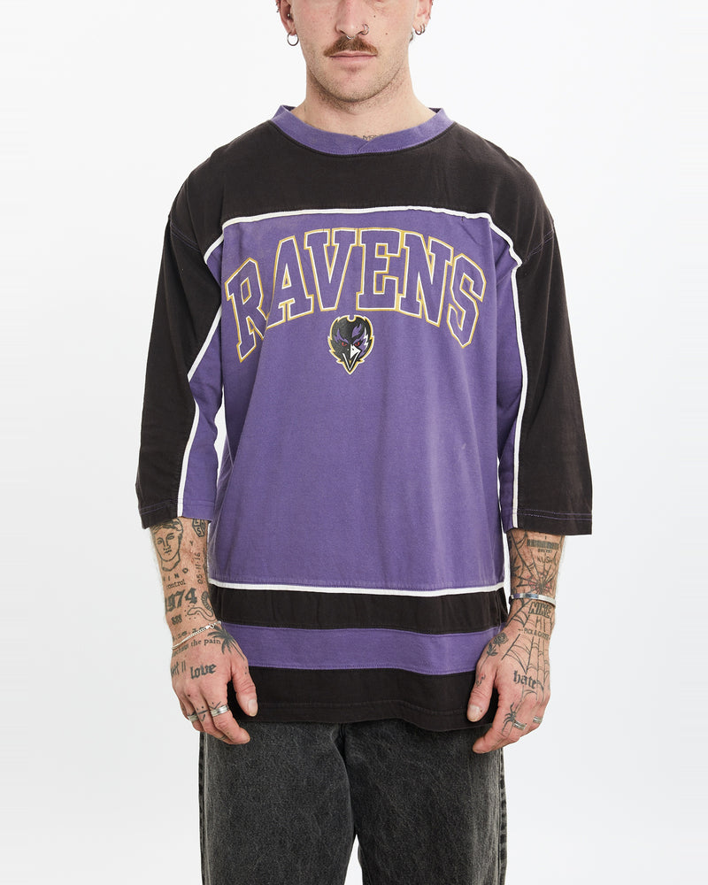 Vintage NFL Baltimore Ravens Jersey <br>L , The Real Deal , newtown, sydney, australia, thrift store, opshop, preloved, secondhand, sustainable, retro, antique, 70s, 80s, 90s, 2000s, 00s, fashion, clothing, streetwear, trendy, garment, style, boutique, store, shop, archive, sale, cheap, best, top