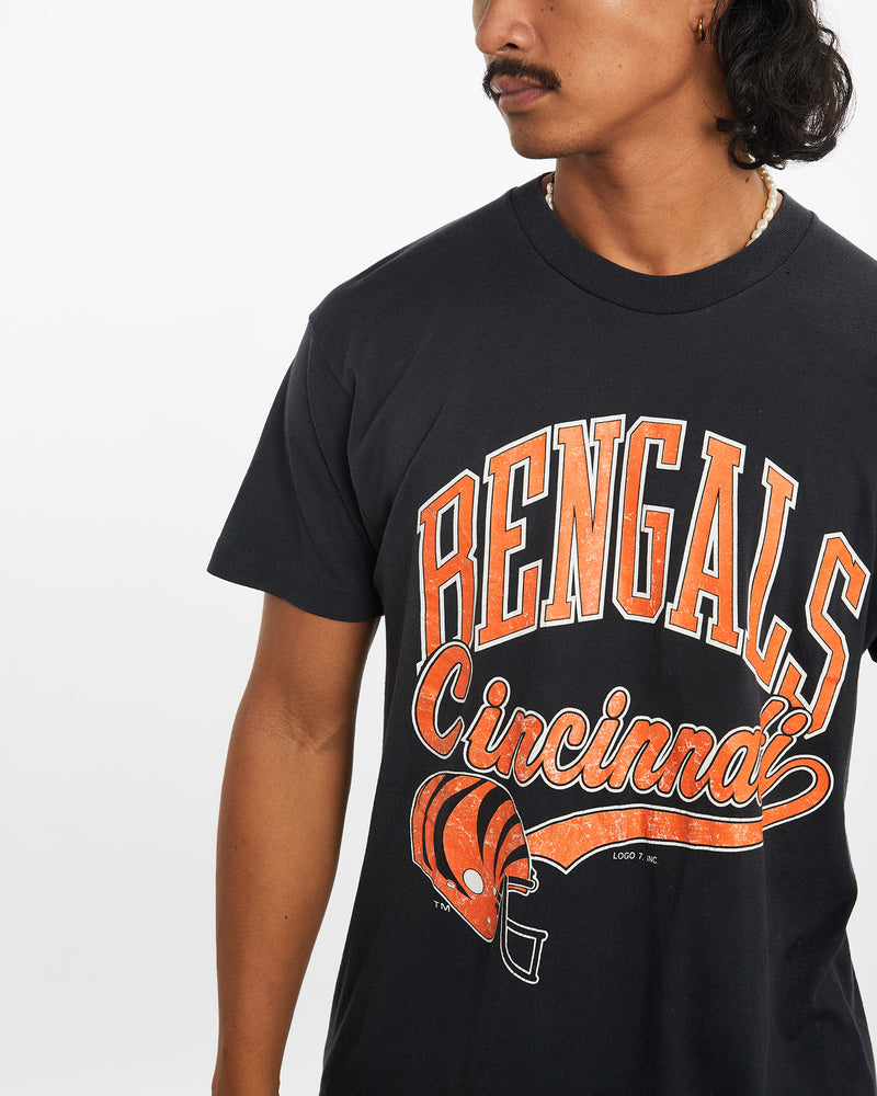 Vintage 80s NFL Cincinnati Bengals Tee <br>M , The Real Deal , newtown, sydney, australia, thrift store, opshop, preloved, secondhand, sustainable, retro, antique, 70s, 80s, 90s, 2000s, 00s, fashion, clothing, streetwear, trendy, garment, style, boutique, store, shop, archive, sale, cheap, best, top