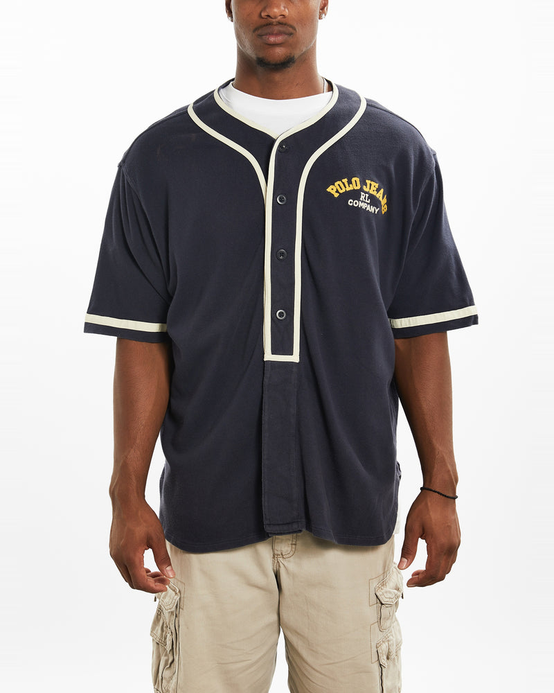 Vintage 90s Ralph Lauren Polo Jeans Co. Jersey <br>XL , The Real Deal , newtown, sydney, australia, thrift store, opshop, preloved, secondhand, sustainable, retro, antique, 70s, 80s, 90s, 2000s, 00s, fashion, clothing, streetwear, trendy, garment, style, boutique, store, shop, archive, sale, cheap, best, top