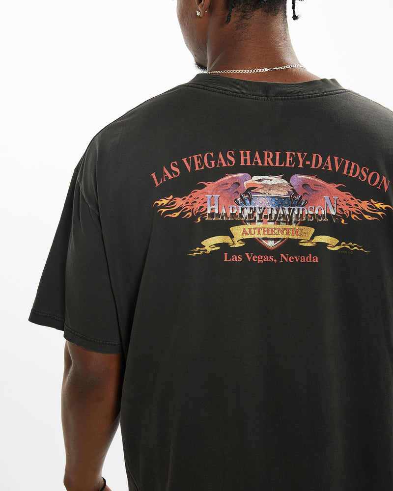 Vintage Harley Davidson Tee <br>XL , The Real Deal , newtown, sydney, australia, thrift store, opshop, preloved, secondhand, sustainable, retro, antique, 70s, 80s, 90s, 2000s, 00s, fashion, clothing, streetwear, trendy, garment, style, boutique, store, shop, archive, sale, cheap, best, top