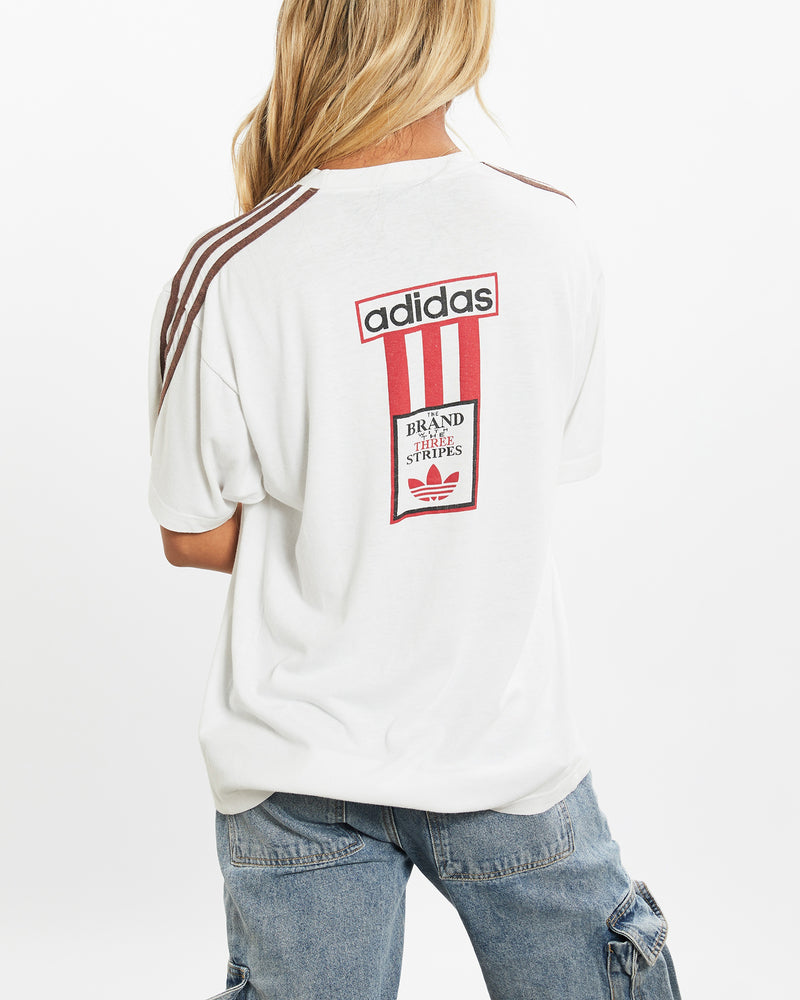 Vintage 90s Adidas Tee <br>XS , The Real Deal , newtown, sydney, australia, thrift store, opshop, preloved, secondhand, sustainable, retro, antique, 70s, 80s, 90s, 2000s, 00s, fashion, clothing, streetwear, trendy, garment, style, boutique, store, shop, archive, sale, cheap, best, top