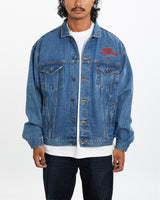 Vintage Planet Hollywood 'London' Denim Jacket <br>S , The Real Deal , newtown, sydney, australia, thrift store, opshop, preloved, secondhand, sustainable, retro, antique, 70s, 80s, 90s, 2000s, 00s, fashion, clothing, streetwear, trendy, garment, style, boutique, store, shop, archive, sale, cheap, best, top