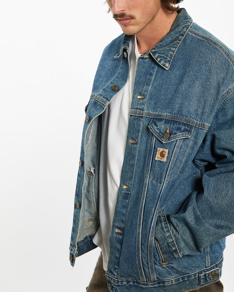 Vintage Carhartt Denim Jacket <br>XXL , The Real Deal , newtown, sydney, australia, thrift store, opshop, preloved, secondhand, sustainable, retro, antique, 70s, 80s, 90s, 2000s, 00s, fashion, clothing, streetwear, trendy, garment, style, boutique, store, shop, archive, sale, cheap, best, top