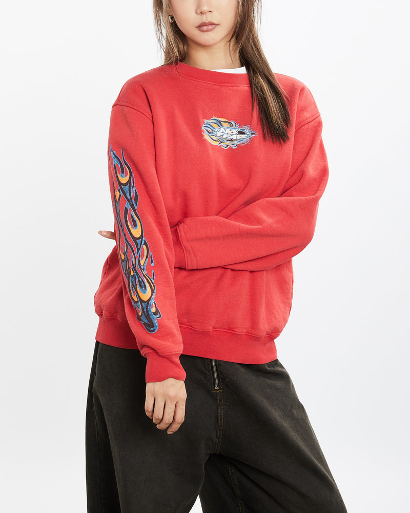 Vintage 90s No Fear Sweatshirt <br>S , The Real Deal , newtown, sydney, australia, thrift store, opshop, preloved, secondhand, sustainable, retro, antique, 70s, 80s, 90s, 2000s, 00s, fashion, clothing, streetwear, trendy, garment, style, boutique, store, shop, archive, sale, cheap, best, top