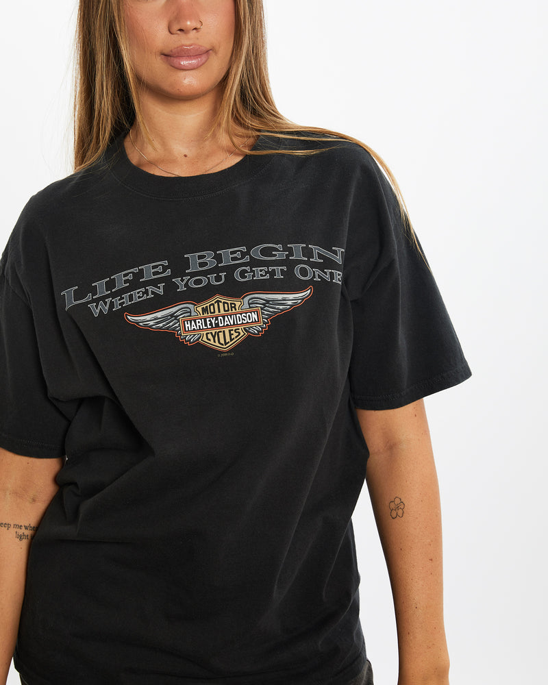 Vintage Harley Davidson Tee <br>M , The Real Deal , newtown, sydney, australia, thrift store, opshop, preloved, secondhand, sustainable, retro, antique, 70s, 80s, 90s, 2000s, 00s, fashion, clothing, streetwear, trendy, garment, style, boutique, store, shop, archive, sale, cheap, best, top